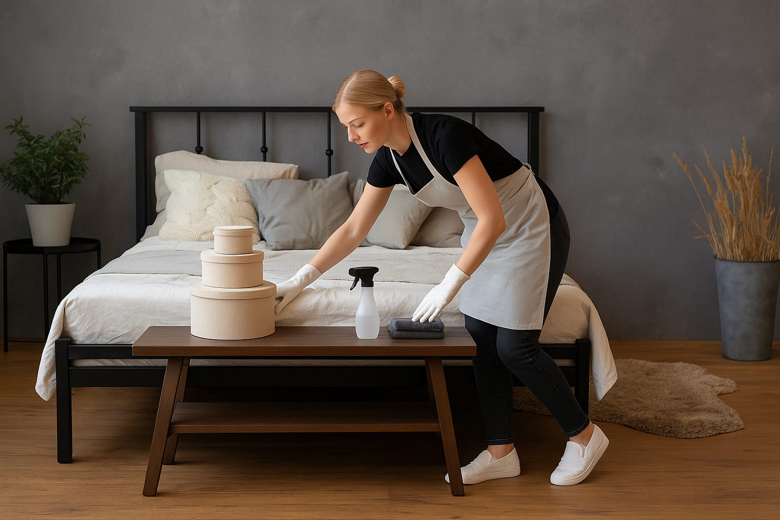 Me huolehdimme siivouksesta, sinä vieraistasi.