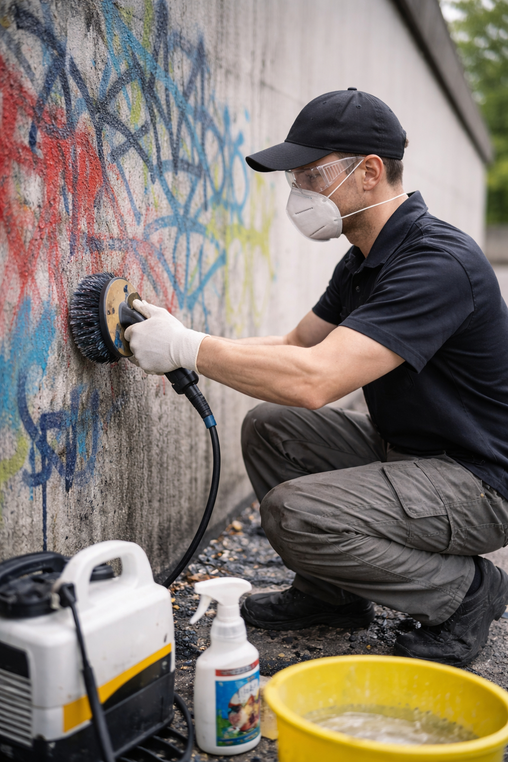 Graffitin poisto Helsingissä